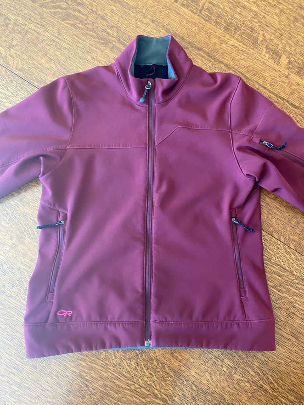 Outdoor Research Burgundy Full-Zip Softshell Jacket Medium